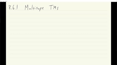 Thumbnail for ECS 120 6a:2 multitape TM transition function