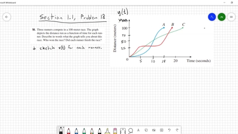 Thumbnail for Section 1.1 #8 - Introduction to derivatives