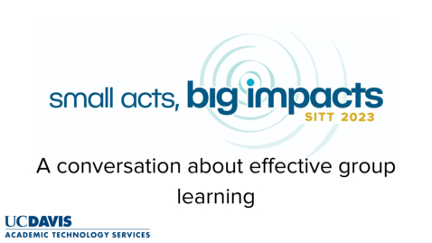 Thumbnail for entry A conversation about effective group learning with Susan Abplanalp: A SITT 2023  Interview with Dr. Andy Jones