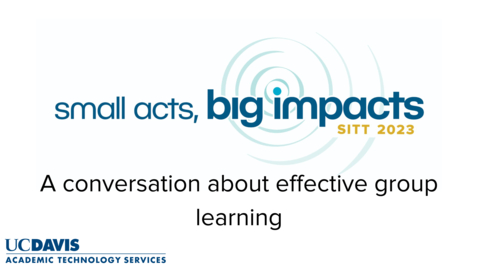 Thumbnail for A conversation about effective group learning with Susan Abplanalp: A SITT 2023  Interview with Dr. Andy Jones