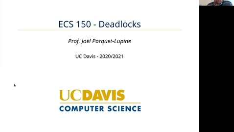 Thumbnail for ECS 150 - Lecture - Deadlock (Part 2)