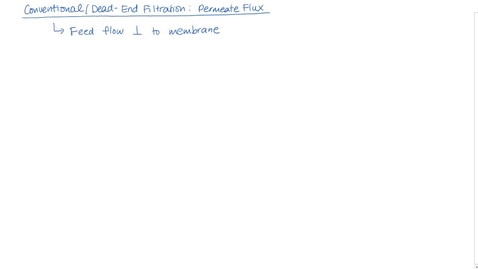 Thumbnail for Conventional/Dead-End Filtration: Permeate Flux