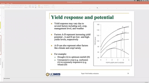 Thumbnail for entry Soil Fertility Evaluation (Part 2) Ch 9 May 14 Lecture