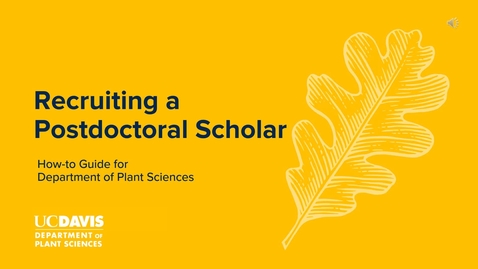 Thumbnail for How to Recruit Postdocs