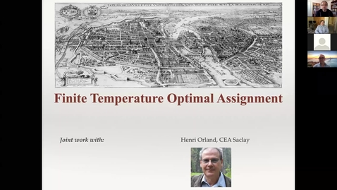 Thumbnail for entry Patrice Koehl: Finite Temperature Optimal Assignment