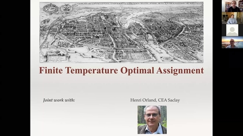 Thumbnail for Patrice Koehl: Finite Temperature Optimal Assignment