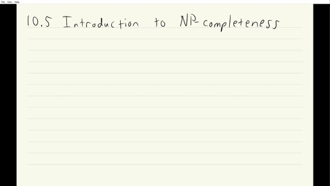 Thumbnail for ECS 120 8a:3 introduction to NP-completeness and Boolean formulas