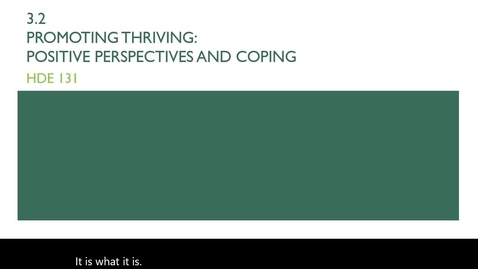 Thumbnail for HDE 131. Lecture 3.2 Coping