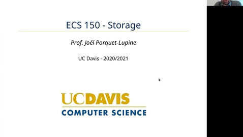 Thumbnail for entry ECS 150 - Lecture - Storage (Part 2)