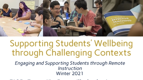 Thumbnail for entry CEE Graduate Student Workshop - Supporting Students’ Wellbeing through Challenging Contexts
