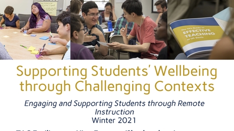 Thumbnail for CEE Graduate Student Workshop - Supporting Students’ Wellbeing through Challenging Contexts