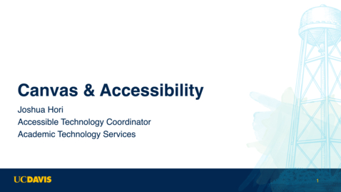 Thumbnail for SITT 2025: Canvas &amp; Accessibility by Joshua Hori