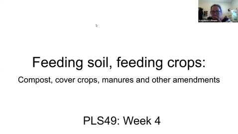 Thumbnail for Wk 4 - Lecture and Discussion Video