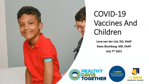 Thumbnail for entry Covid-19 Vaccines and Children