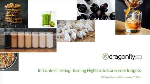 Thumbnail for Sensory Hub conference - Becky Bleibaum - In-Context Testing: Turning Flights into Consumer Insights