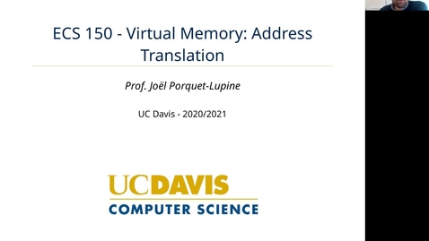 Thumbnail for ECS 150 - Lecture - Virtual memory: address translation (Part 2)