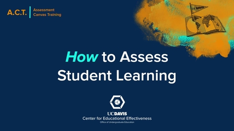 Thumbnail for entry 2.1 Establishing Learning Outcomes