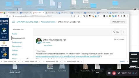 Thumbnail for UWP Spring Dadigan - Week 1 Introductions