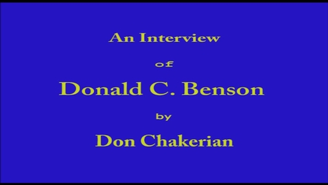 Thumbnail for Donald Benson