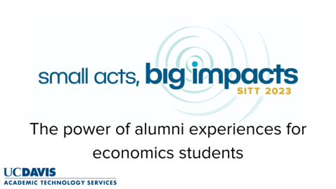 Thumbnail for A conversation about the power of alumni experiences for economics students with Janine Wilson: A SITT 2023 Interview with Dr. Andy Jones