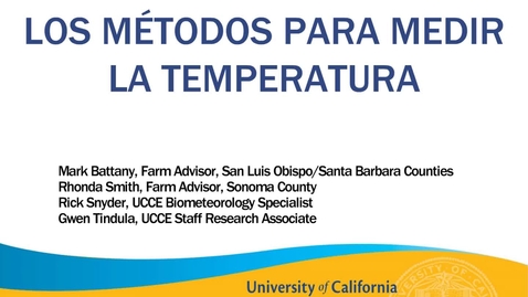 Thumbnail for Los métodos para medir la temperatura