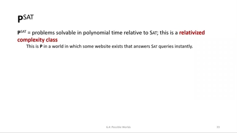 Thumbnail for ECS 220 5a:6.4-2 P^SAT and P^NP