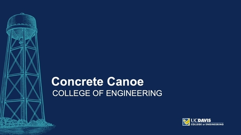 Thumbnail for Concrete Canoe Student Club Fair Video