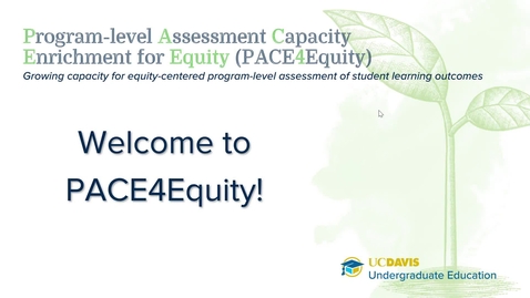 Thumbnail for entry Program Overview Part 1: What is PACE4Equity