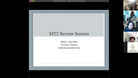 Thumbnail for entry Christine's MT2 review session