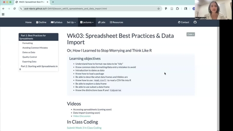 Thumbnail for Week 3 Part 1: Spreadsheet Best Practices