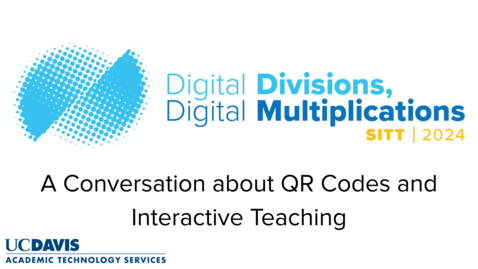 Thumbnail for A conversation about QR Codes and Interactive Teaching with Brie Tripp and Dr. Andy Jones: A SITT 2024 Interview
