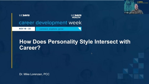 Thumbnail for 2024 CDW  How does personality style interact with career