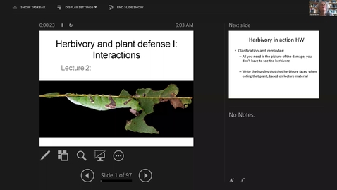 Thumbnail for entry Lecture 2. Tues Oct 6. Prevalence and impact, Vertebrate vs Invert, Plant defense types