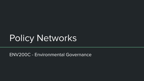 Thumbnail for ENV200C Policy Networks