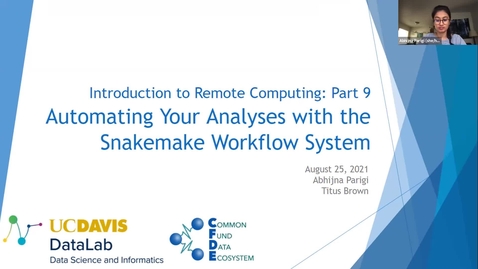 Thumbnail for entry Workshop 9: Automating Your Analyses with the Snakemake Workflow System