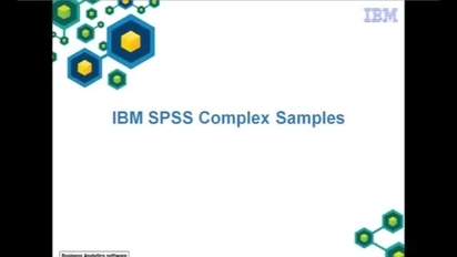 複合サンプル―IBM SPSS Statistics