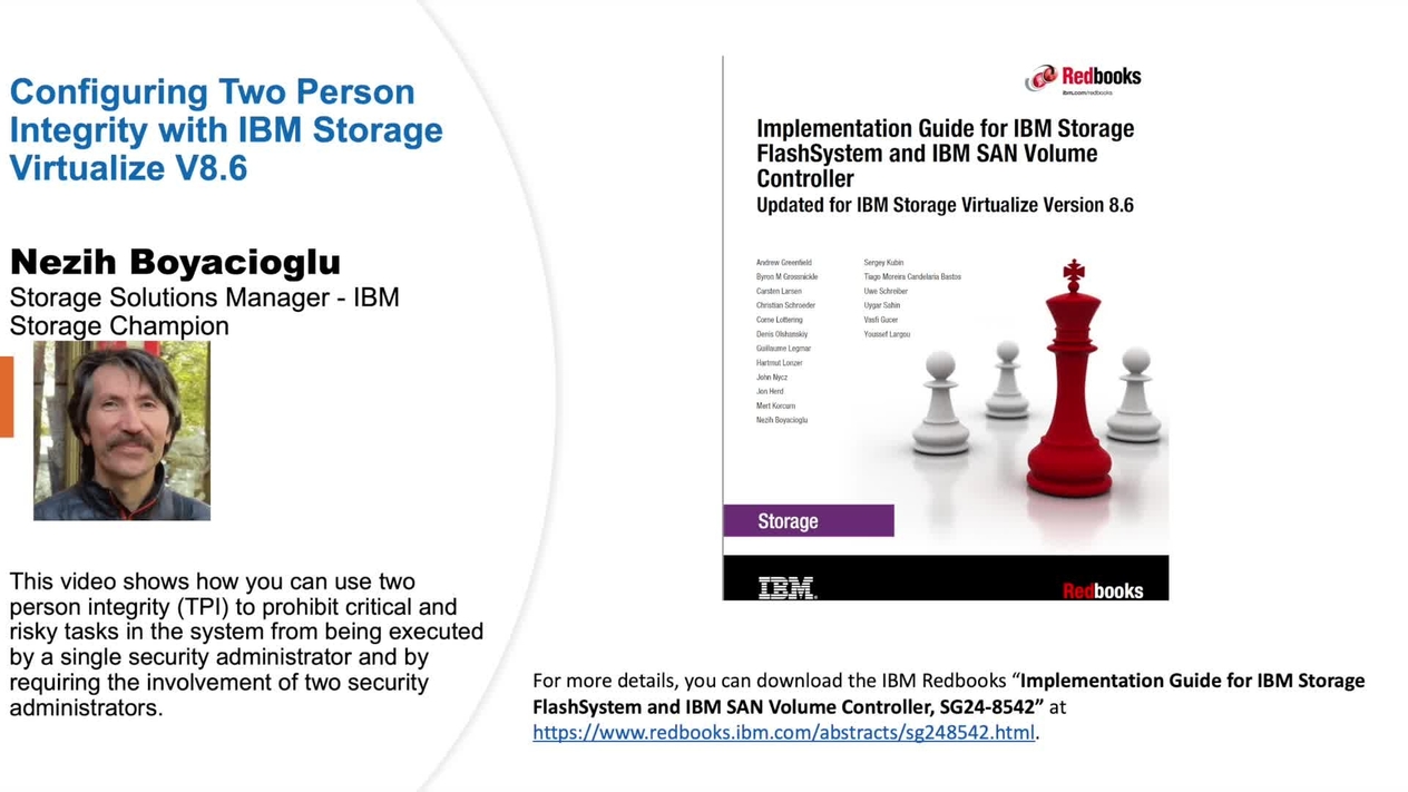 Configuring Two Person Integrity with IBM Storage Virtualize V8.6