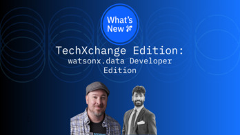 IBMがwatsonx.dataの開発者版を発表：無料、ローカル、次の