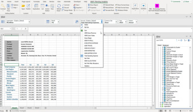 Analytics software natively connected to Microsoft Excel