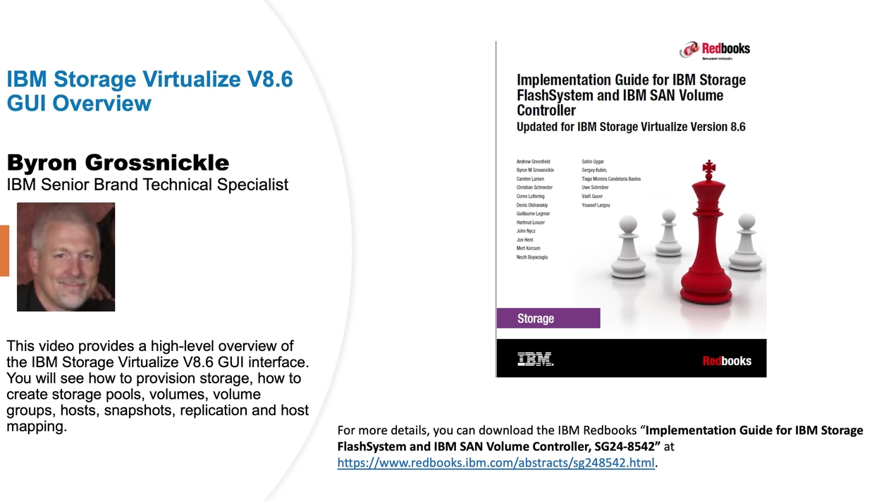 IBM Storage Virtualize 8.6 GUI