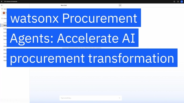 IBM watsonx Procurement Agents: Accelerate AI procurement transformation