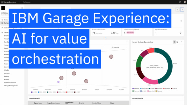 IBM Garage Experience: AI for value orchestration