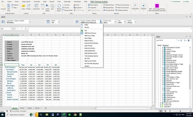 Analytics software natively connected to Microsoft Excel