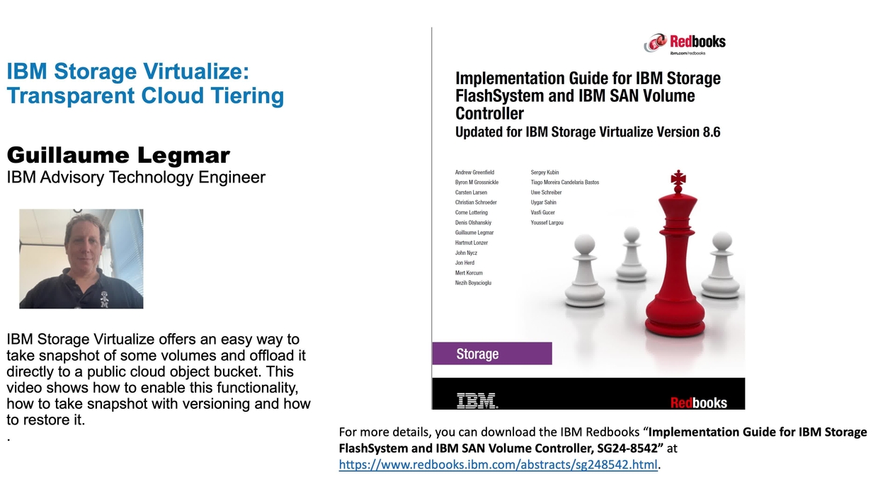 IBM Storage Virtualize V8.6: Transparent Cloud Tiering