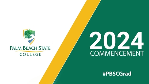 Thumbnail for Palm Beach State College Fall 2024 Commencement - Morning Session - December 13, 2024 - 12:00 PM