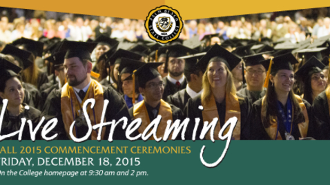 Thumbnail for entry Fall Commencement Ceremony 2015 @ 9:30am