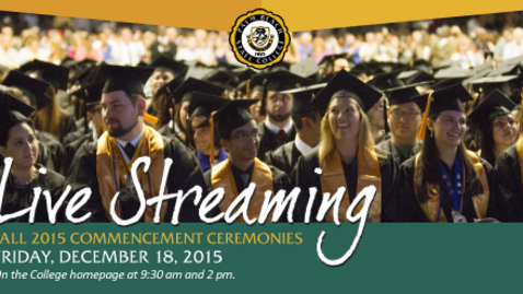 Thumbnail for Fall Commencement Ceremony 2015 @ 9:30am
