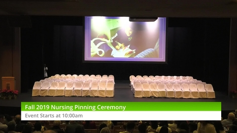 Thumbnail for Fall 2019 Nursing Pinning Ceremony, December 18th @ 10:00am