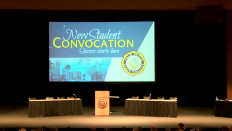 Thumbnail for entry New Student Convocation - Friday, August 21 at 10am  7