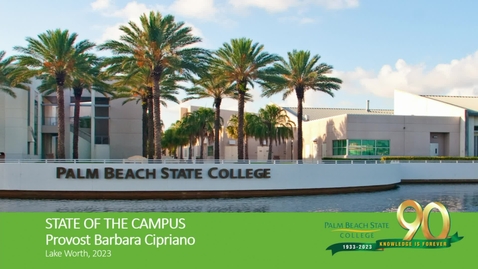 Thumbnail for entry State of the Campus Forum -- Lake Worth -- February 10, 2023